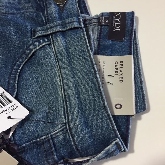 NYDJ Marilyn Relaxed Capri Size 0 New With Tags - Picture 5 of 8